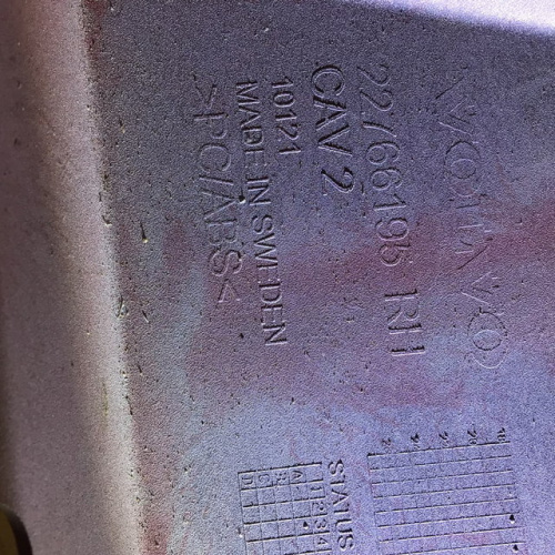 Угол бампера R Volvo